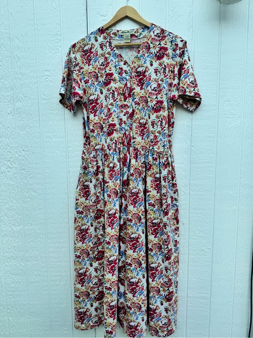 VTG Eddie Bauer 100% cotton floral dress